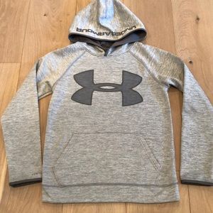 Boys Under Armour Storm Hoodie Youth Medium Gray